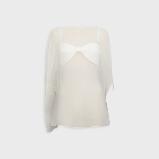 Buci Ibis Poncho Set - Ivory