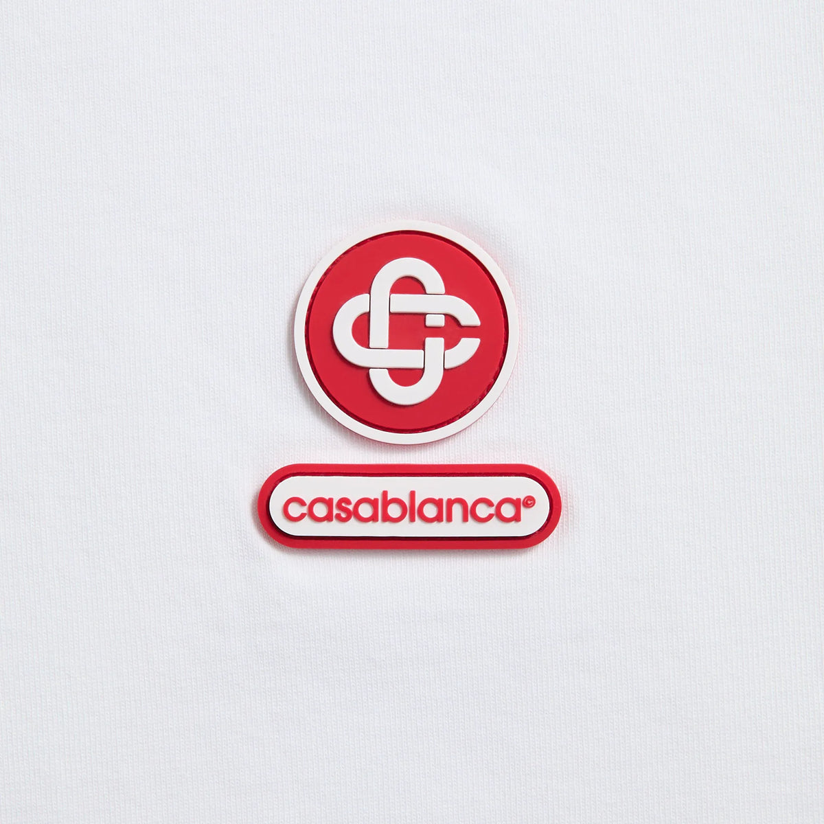 Casablanca Logo Patch Oversized Tee - White