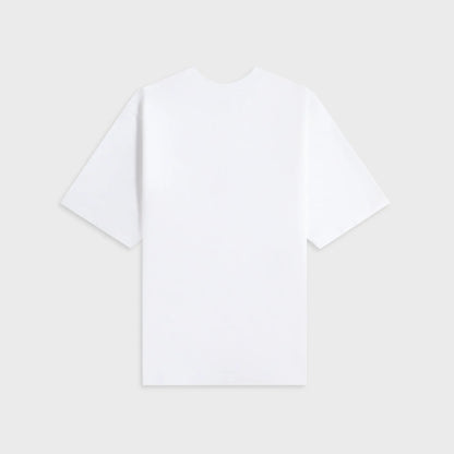 Casablanca Dragonfly Floral Printed Oversized Tee Jersey - White