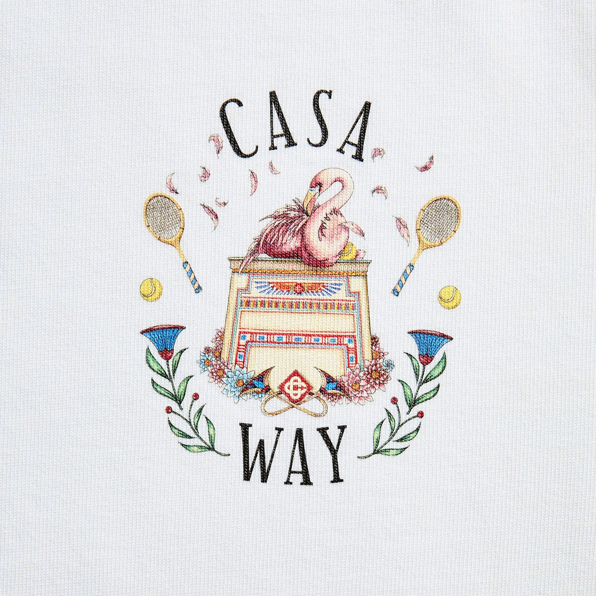 Casablanca Casa Way Short Sleeve Tee - White