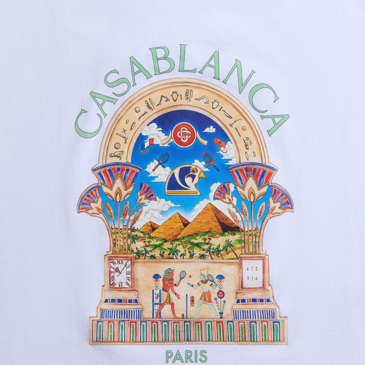 Casablanca Ribbed Tank Top - Bright White Jersey