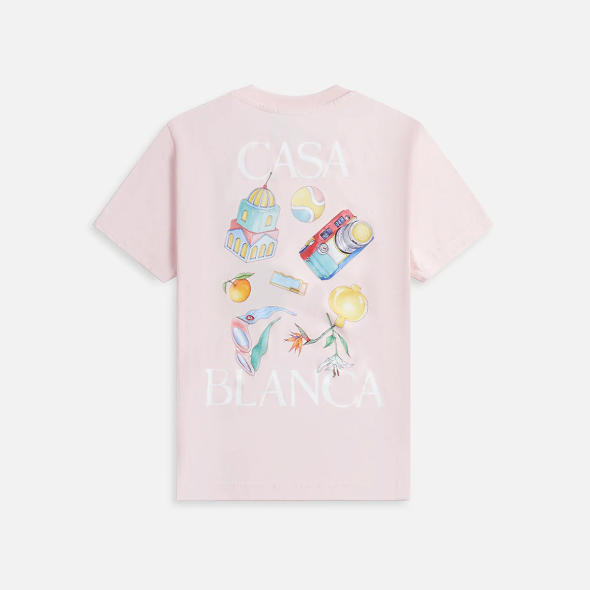 Casablanca Memphis Elements Printed Tee -Pink