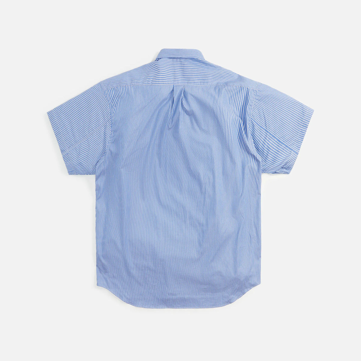 Comme des Garçons Shirt Yarn Dyed Cotton Poplin Stripe Shirt - Blue