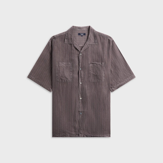 CDG Homme Cupro Stripe Shirt - Grey