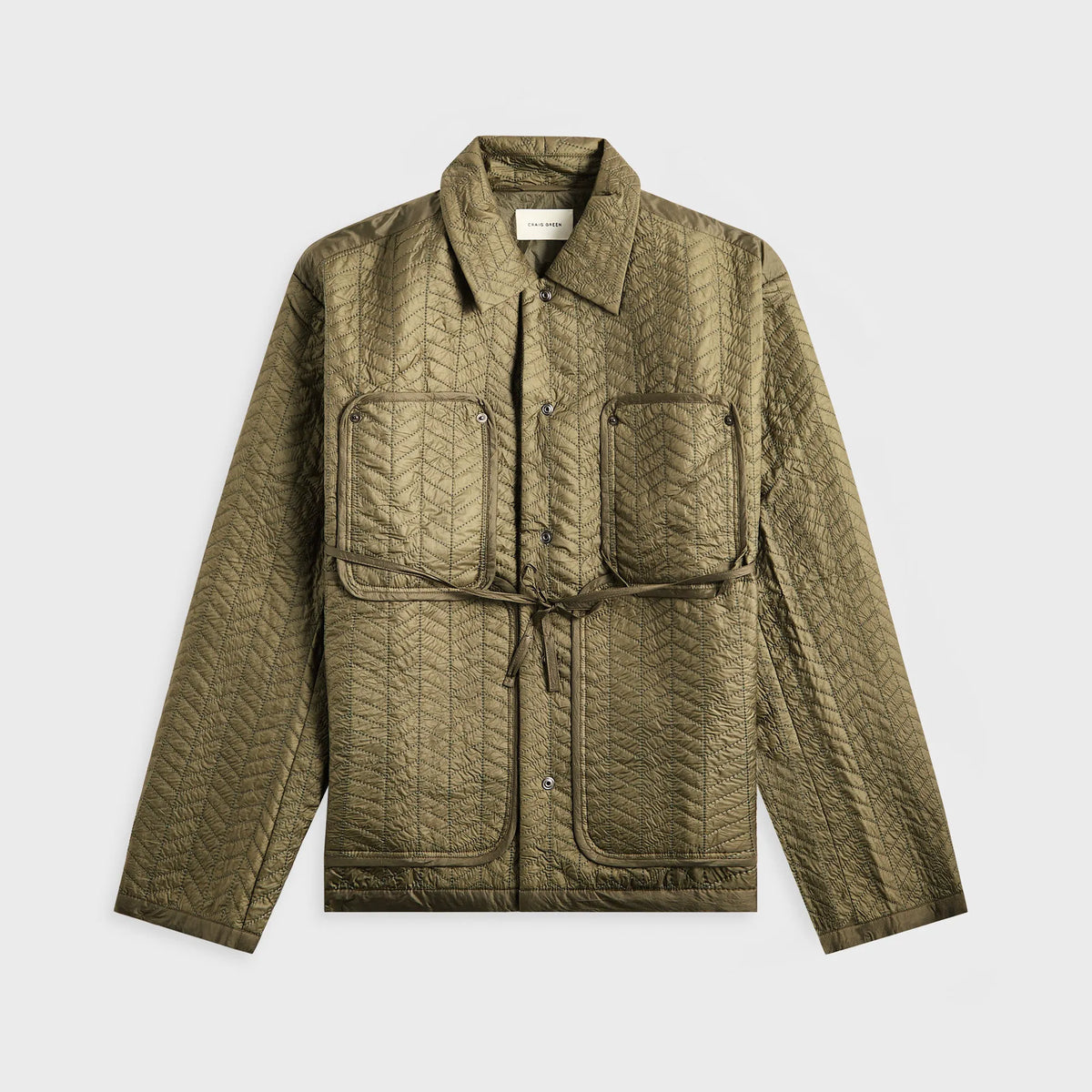 Craig Green Quilted Worker Jacket - Green
