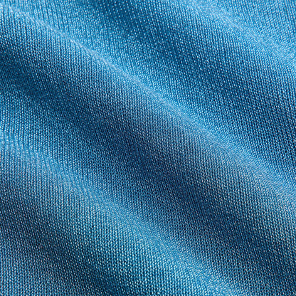 GUIZIO Estelle Backless Mini Dress - Metallic Sea Blue