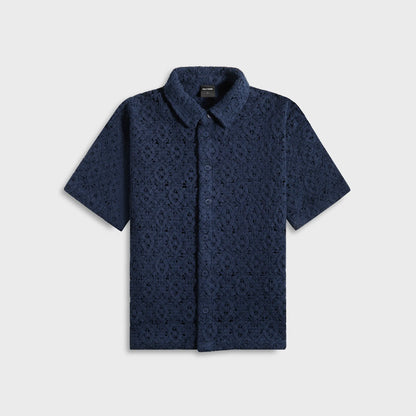 Daily Paper Lace Shield Shirt - Martime Blue