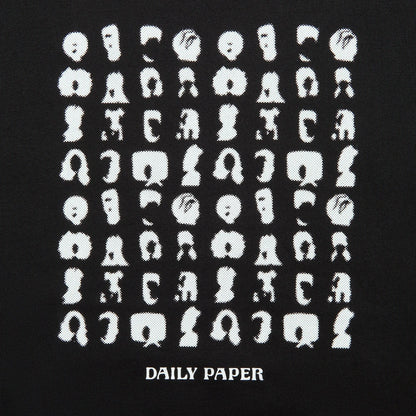 Daily Paper Hair Grid Tee - Black