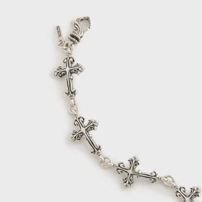 Emanuele Bicocchi Large Multi-Cross Bracelet - Silver