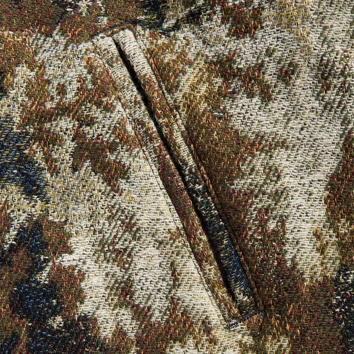 Engineered Garments LL Camo Jacquard Jacket - Olive / Navy Forest