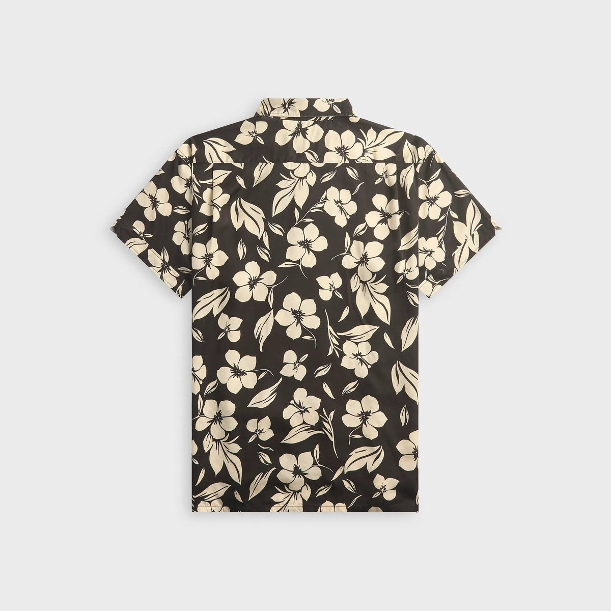 Engineered Garments Tencel Floral Print Camp Shirt - Black / Natural