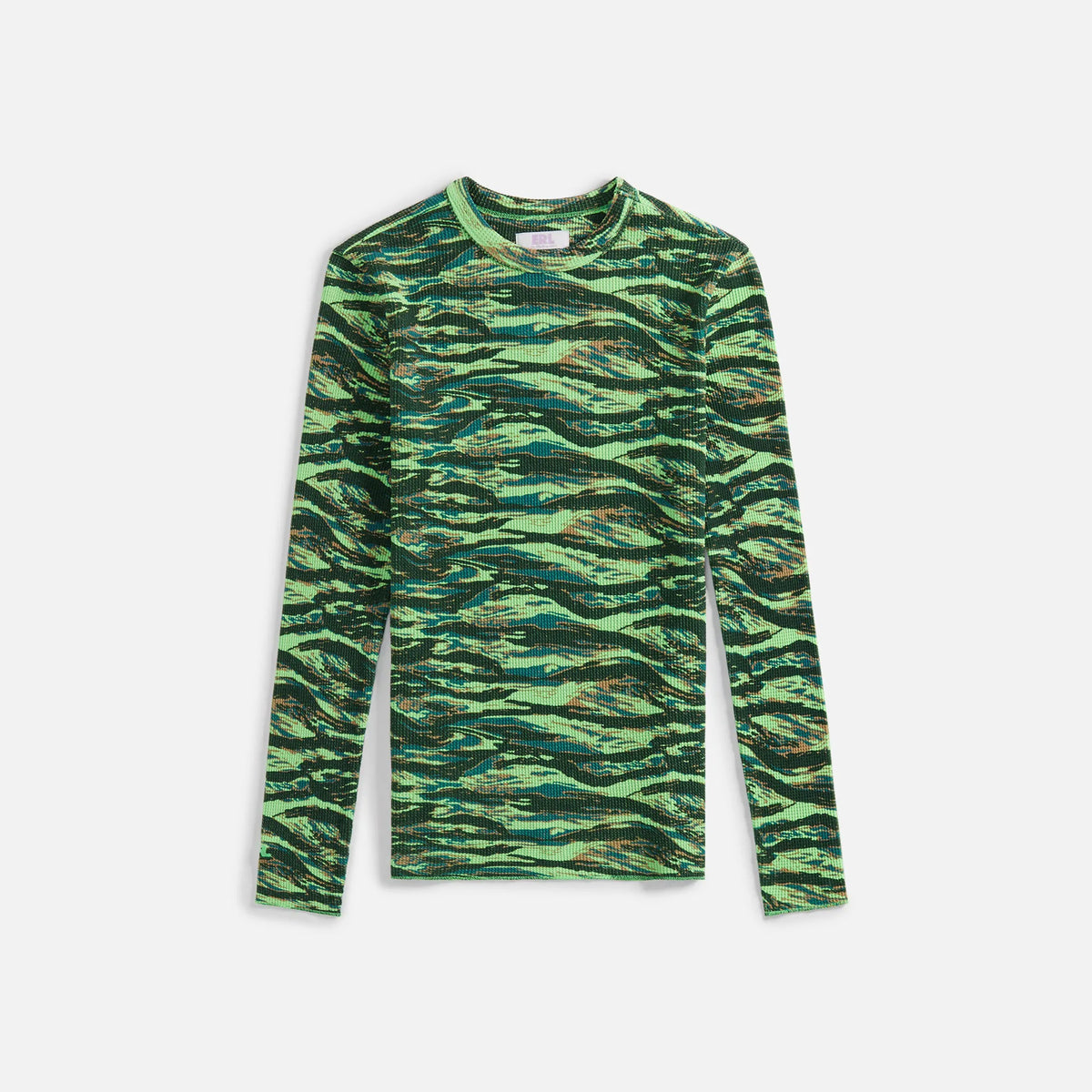 ERL Printed Thermal Shirt - Green Rave Camo