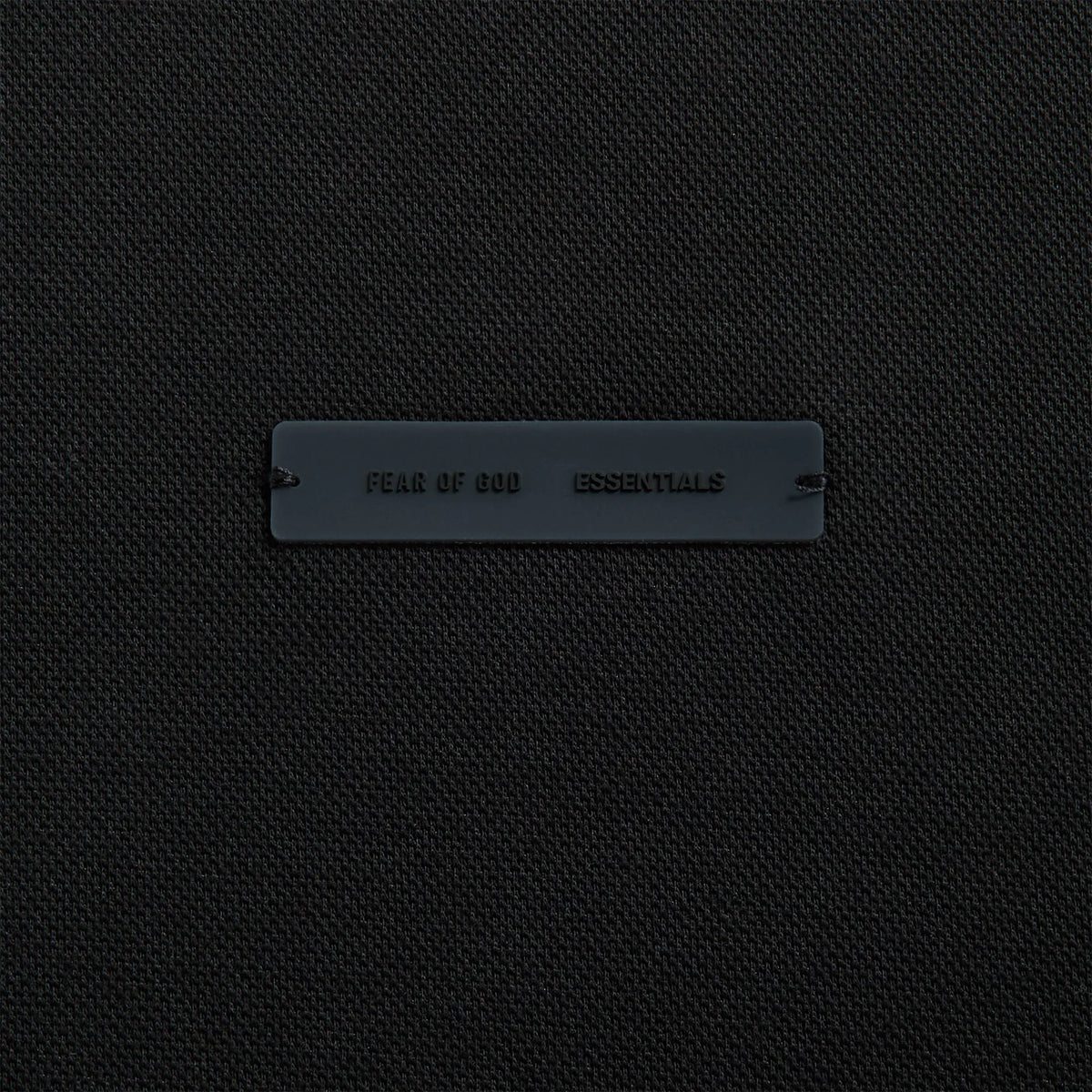 Essentials 90S Fit Pique Polo - Jet Black