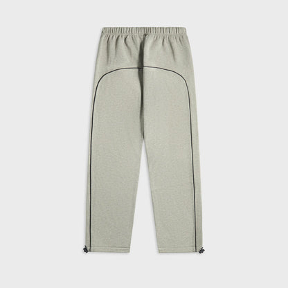 Essentials Relaxed Fleece Sweatpant With Piping - Concrete Heather / Black