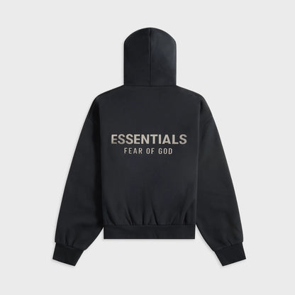 Essentials Classic Fit Fleece Hoodie - Jet Black