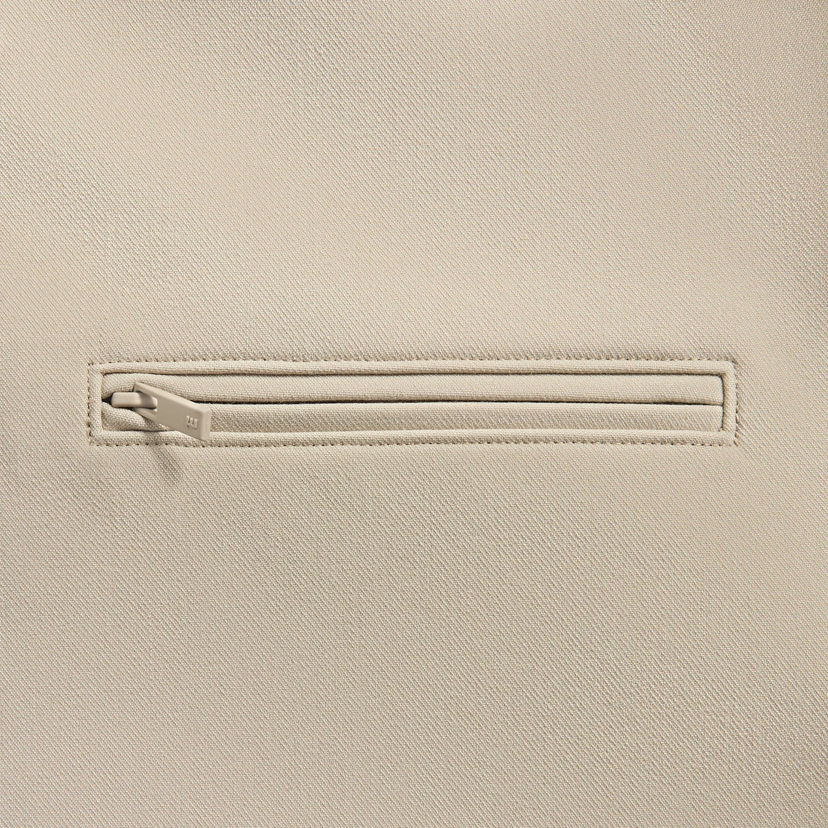 Essentials Bonded Canvas Zip-Up Jacket - Timber