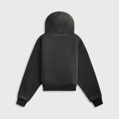 Entire Studios Thermal Hoodie - Washed Black