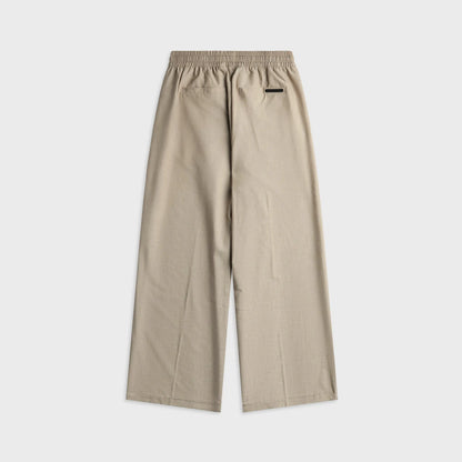 Essentials Silk Blend Pleat Front Drawstring Pant - Seal