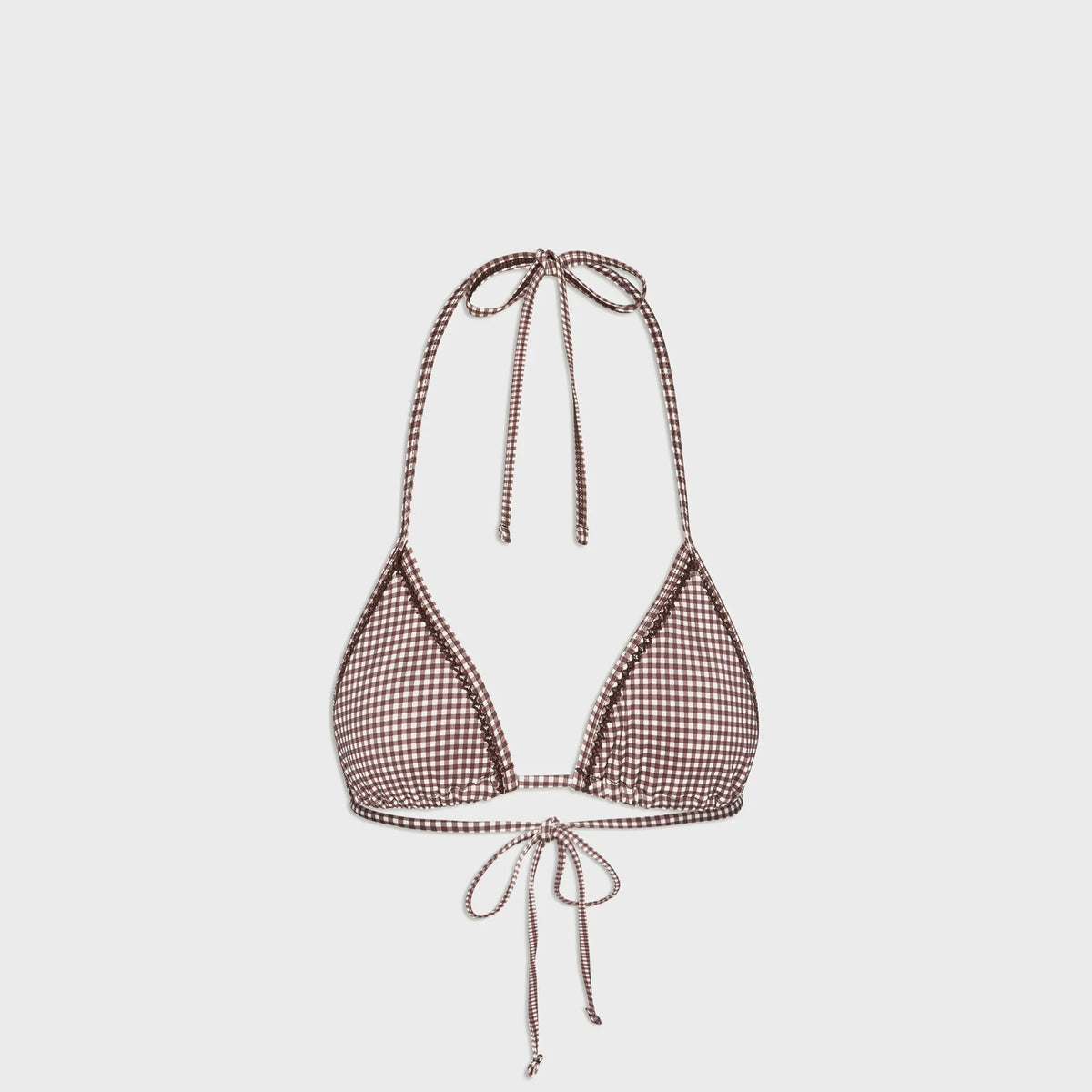 Frankies Bikinis x Bella Hadid Nick Top - Dream Eyelet Gingham