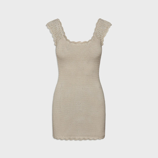 Frankies Bikinis Kai Crochet Mini Dress - San Dollar