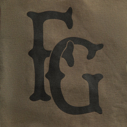 Fear of God Baseball Club Half Zip Hoodie - Faded Brown