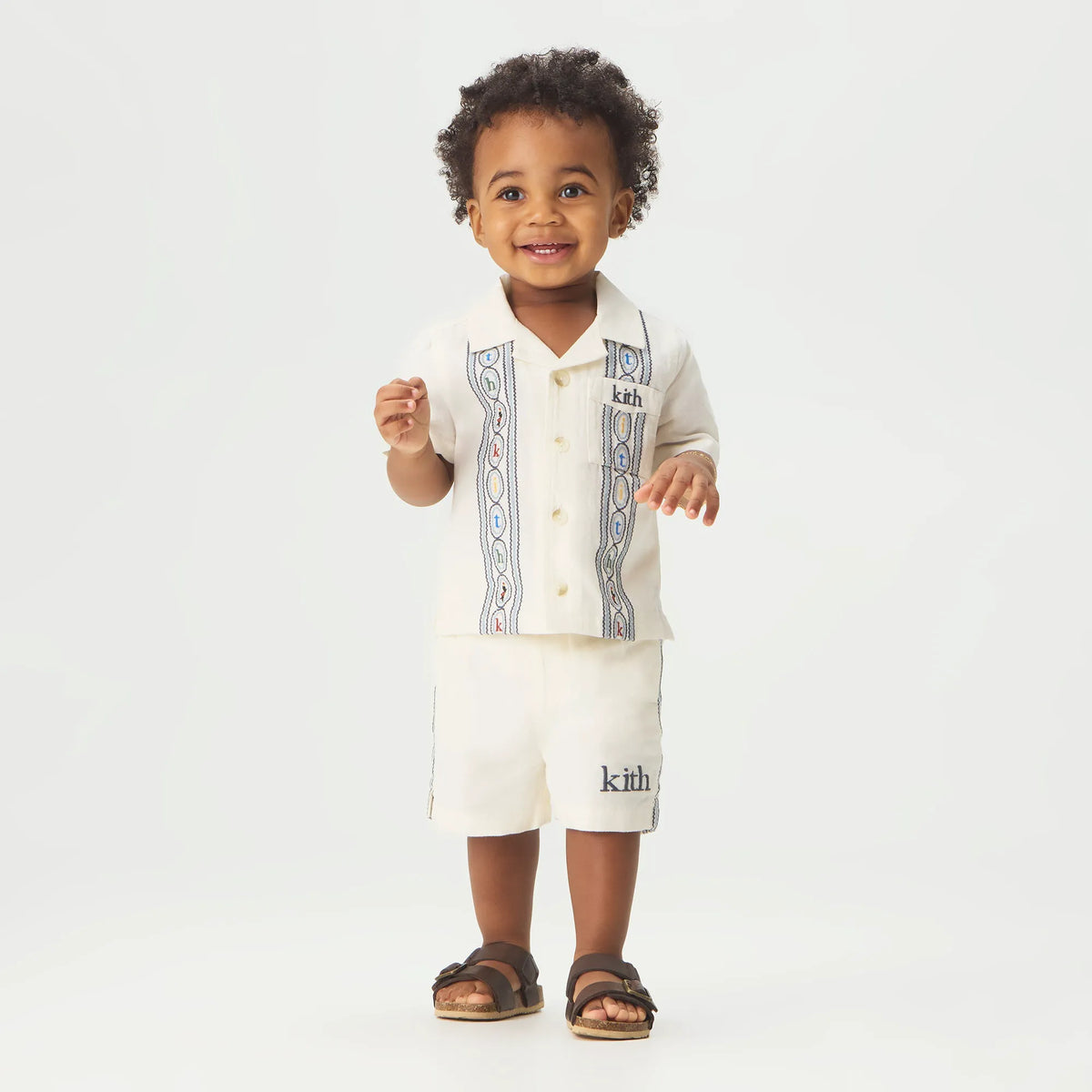 Kith Baby Novelty Embroidered Thompson Short - Silk