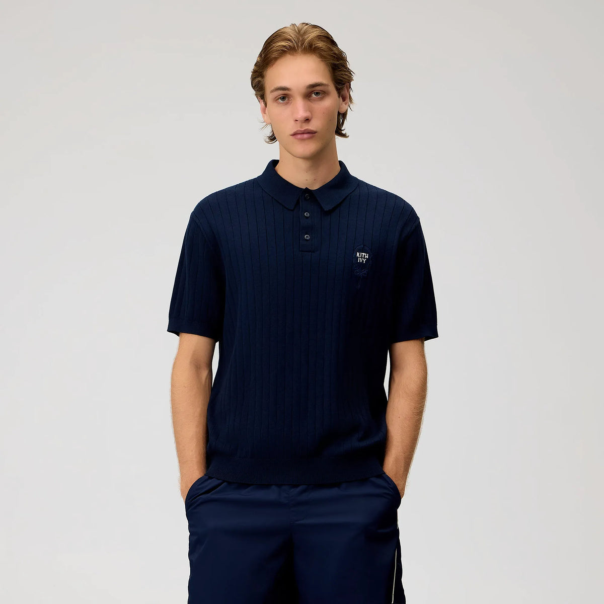 Kith Ivy Knit Tilden Polo - Nocturnal