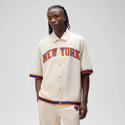 Kith for the New York Knicks Patrick Ewing Woodpoint Shirt - Sandrift