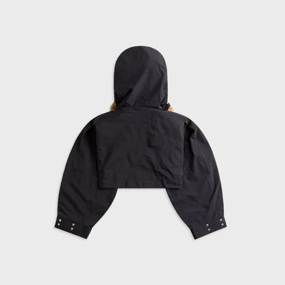 Ganni Ripstop Tri-Layer Cropped Jacket - Phantom