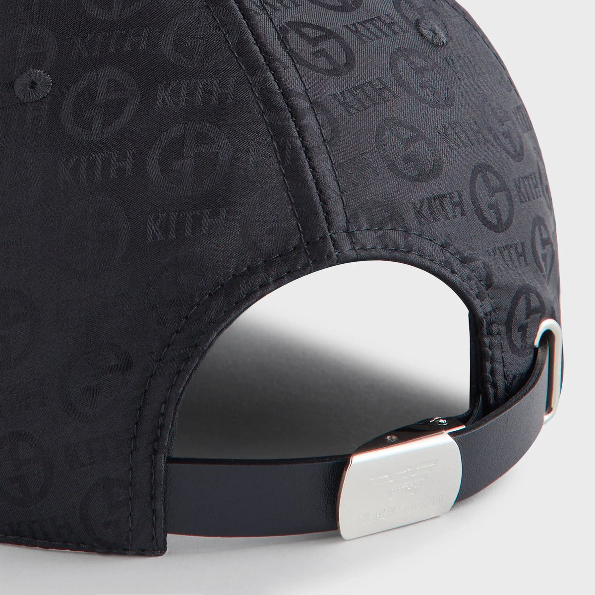 Giorgio Armani & Kith Midweight Jacquard Silk Classic Cap - Black