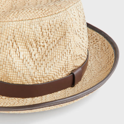 Giorgio Armani & Kith Paper Straw Fedora - Natural