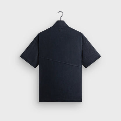 Giorgio Armani & Kith Open Weave Colton Zip-Up Shirt - Nocturnal