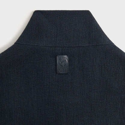 Giorgio Armani & Kith Open Weave Colton Zip-Up Shirt - Nocturnal