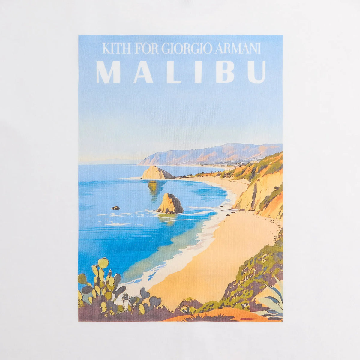 Giorgio Armani & Kith Malibu Tee - White