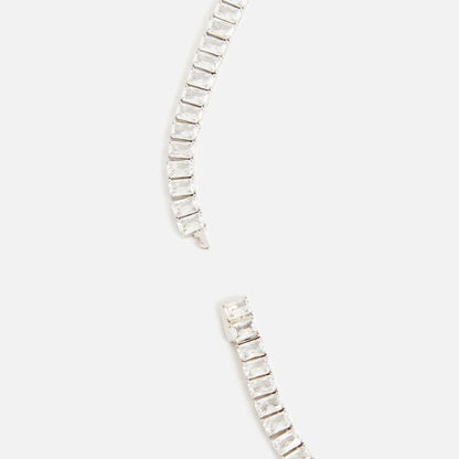 Hatton Labs Emerald Cut Tennis Chain Bracelets - Silver