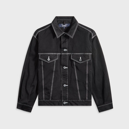 CDG Homme Top Stitch Trucker Jacket - Black