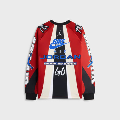 Jordan x Nigel Sylvester Bike Air Jersey - Cinnabar / Black / Lyon Blue