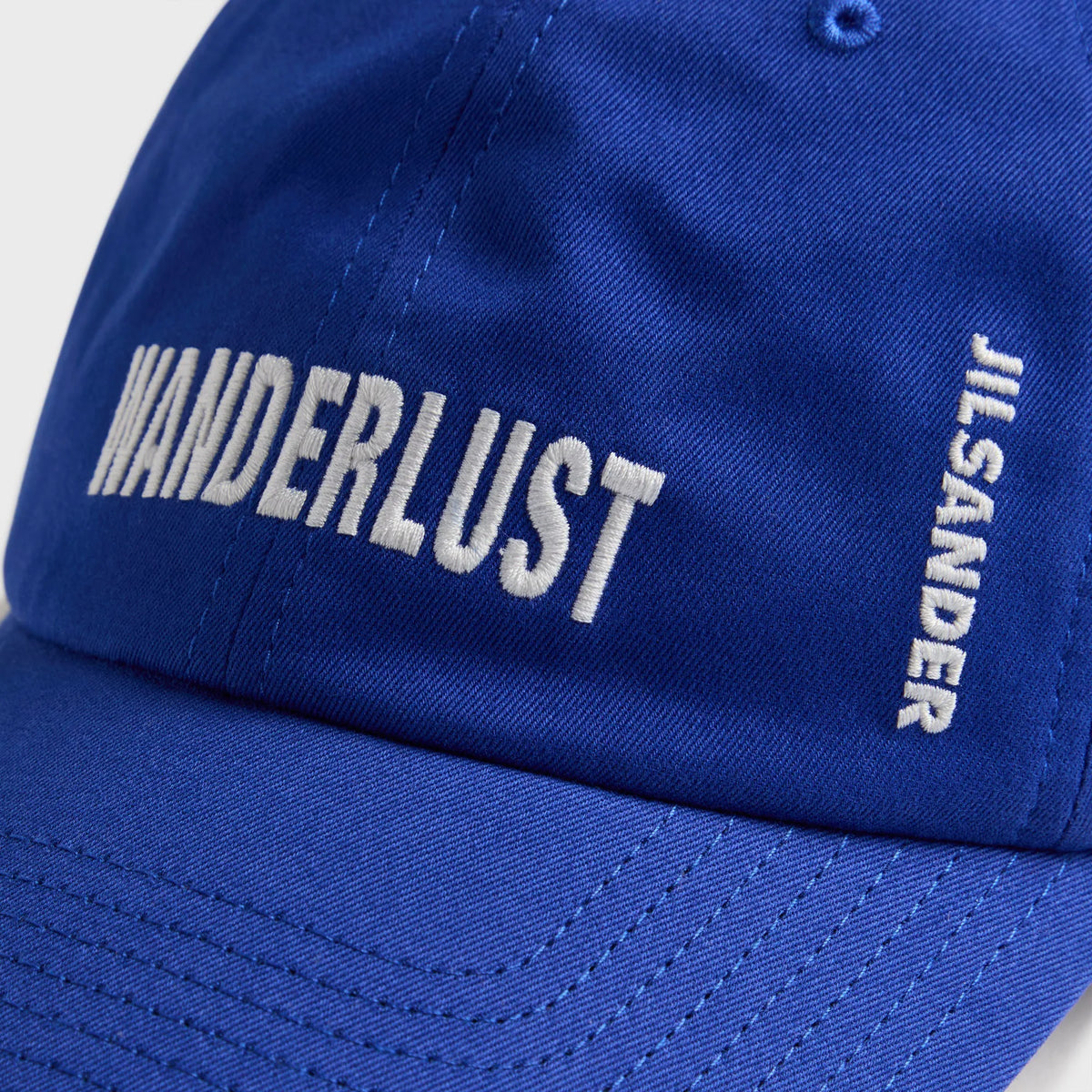 Jil Sander 23 Embroidered Cap - Bluebell