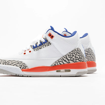 Nike GS Air Jordan 3 Retro - White / Orange / Grey / Royal