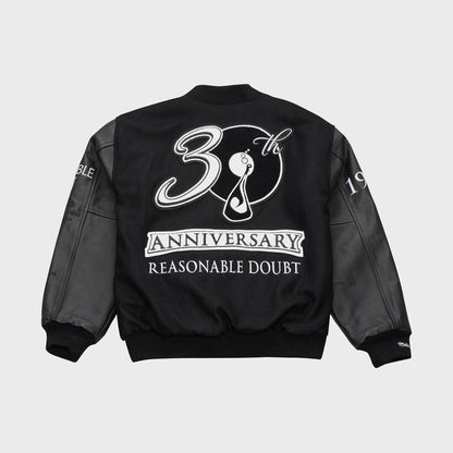 Mitchell & Ness x Jay-Z Reasonable Doubt x New York Yankees Varsity Full-Snap Jacket - Black