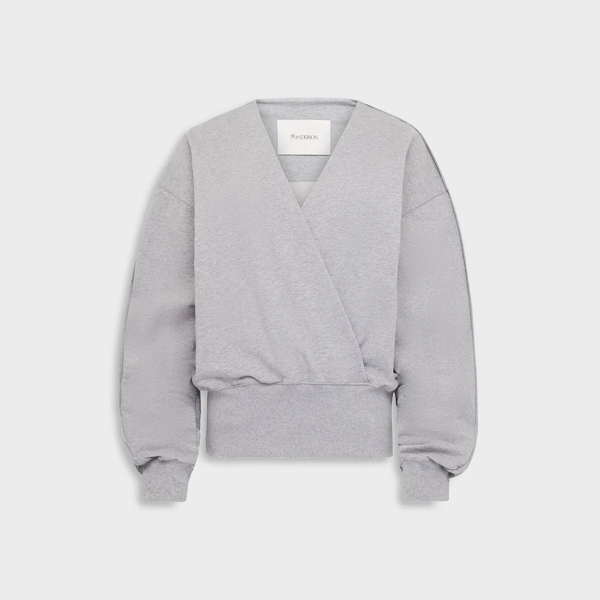 JW Anderson Rounded Wrap Sweatshirt - Grey