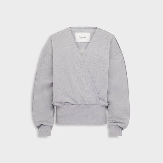 JW Anderson Rounded Wrap Sweatshirt - Grey