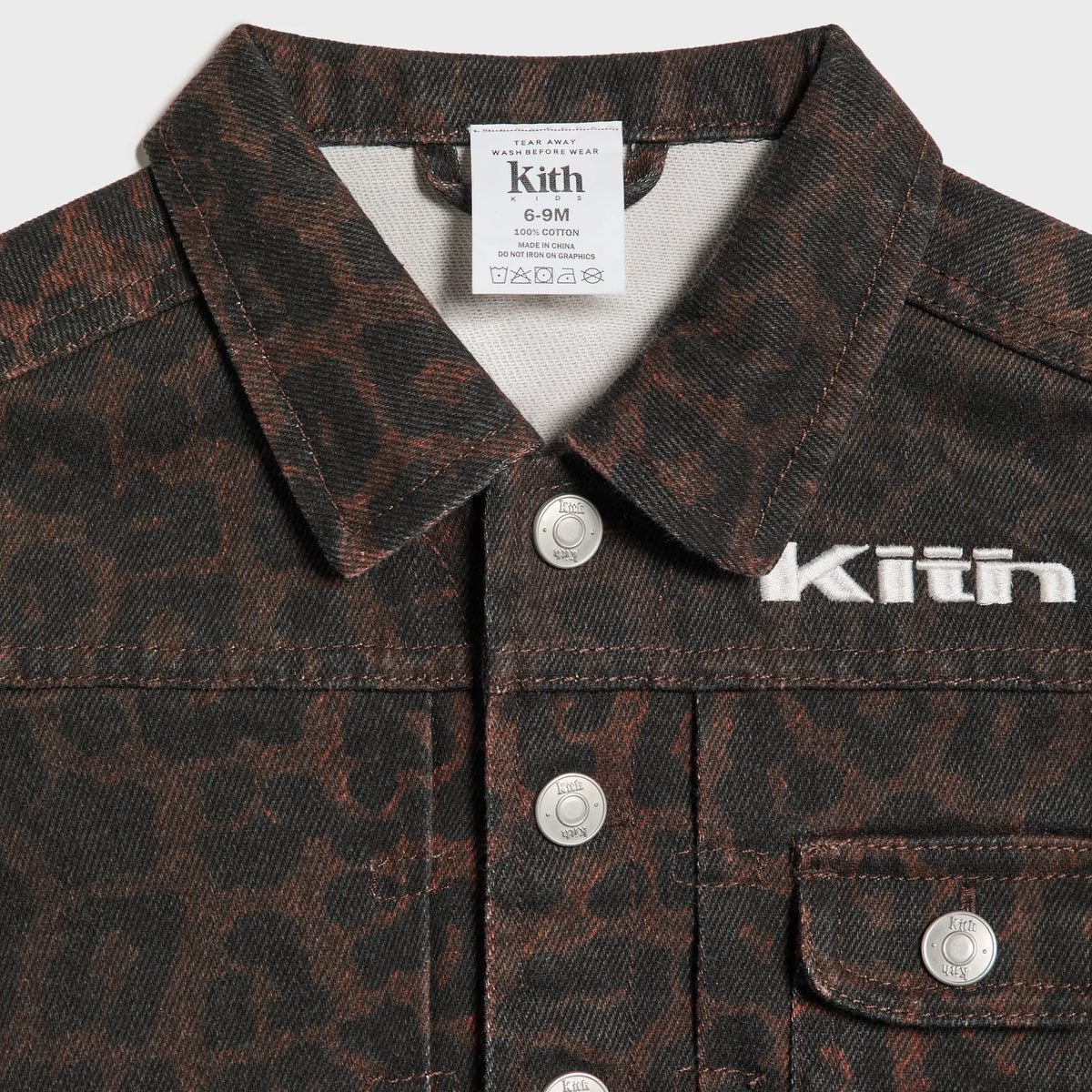 Kith Baby Leopard Alonzo Denim Jacket - Incognito
