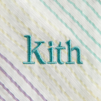 Kith Baby Striped Thompson Camp Shirt - Mykonos