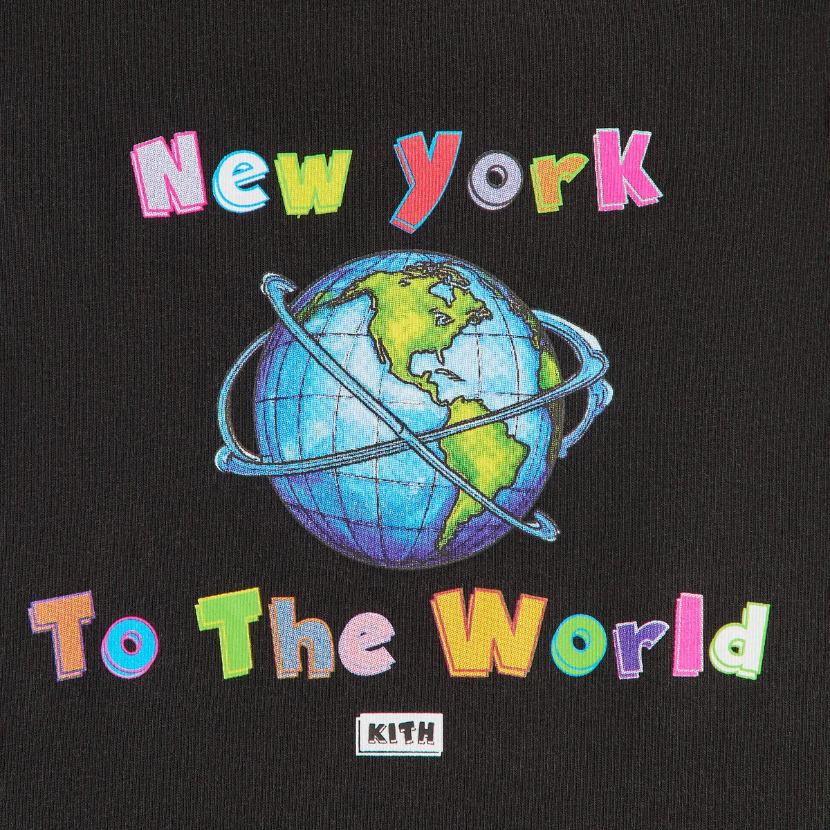 Kith Baby New York to the World Vintage Tee - Black