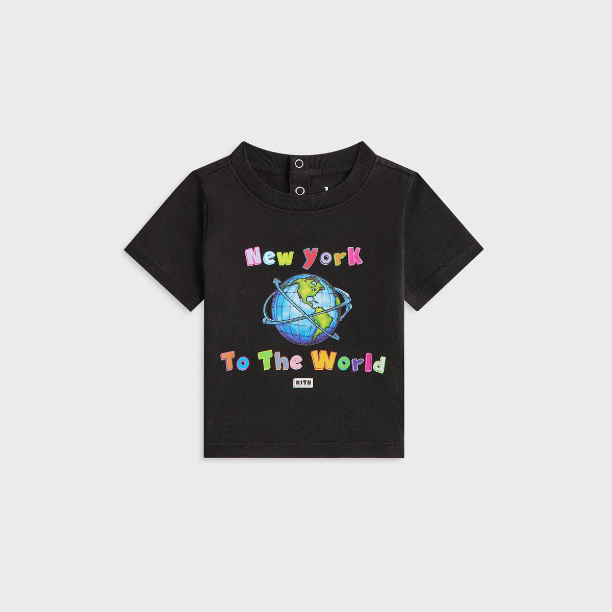 Kith Baby New York to the World Vintage Tee - Black