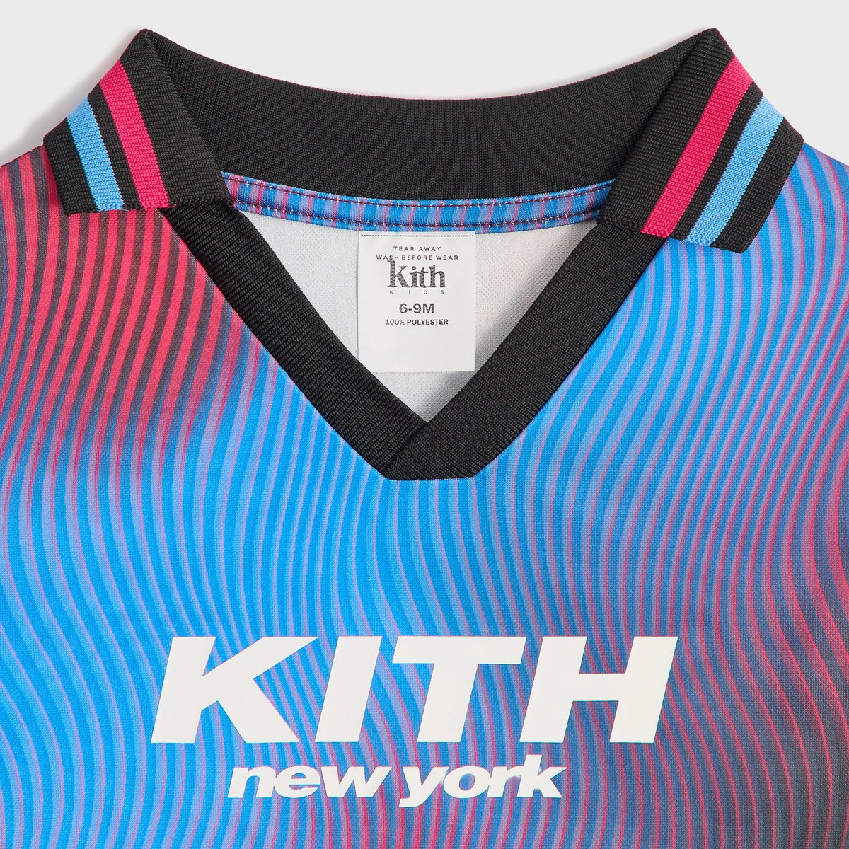 Kith Baby Wavy Ombre Edison Soccer Polo - Black