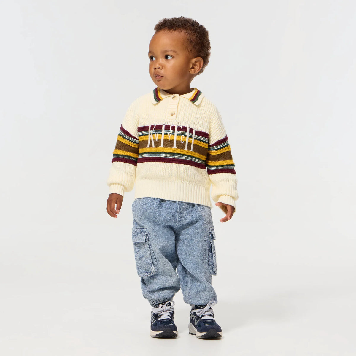 Kith Baby Chunky Knit Rugby Shirt - Sandrift