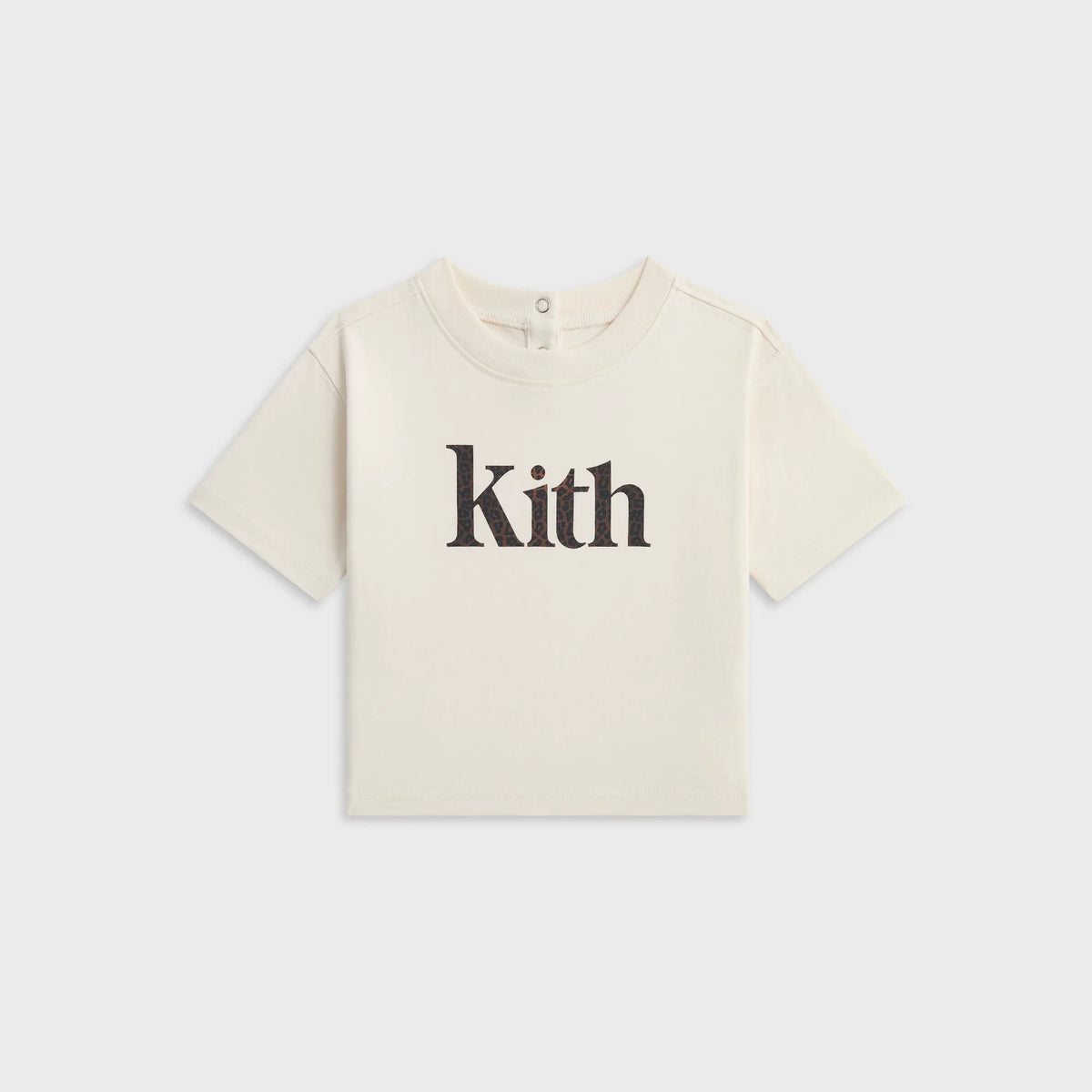 Kith Baby Leopard Kith Serif Leonard Tee - Sandrift