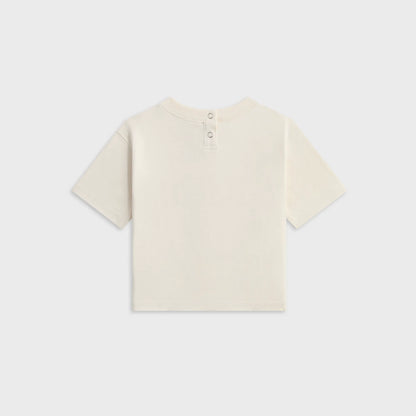 Kith Baby Leopard Kith Serif Leonard Tee - Sandrift